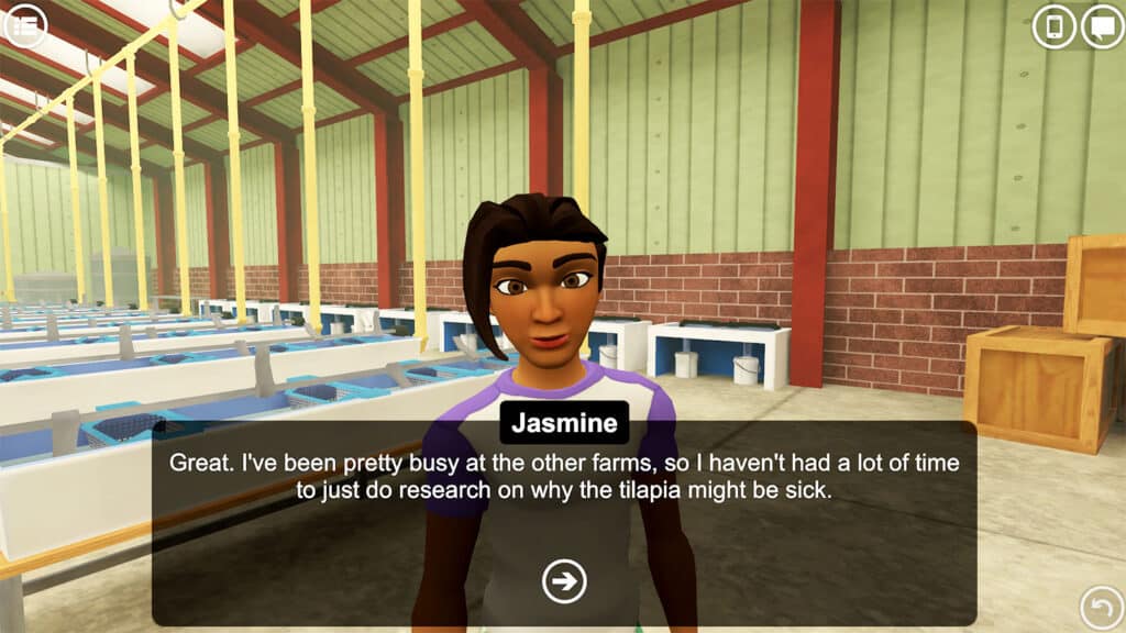 A character from the game, EcoJourneys.